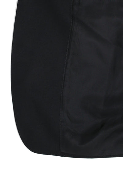 Barcelino Mens Overcoat Black 100% Pure Wool Button Solid Size L