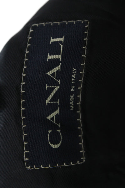 Barcelino Mens Overcoat Black 100% Pure Wool Button Solid Size L