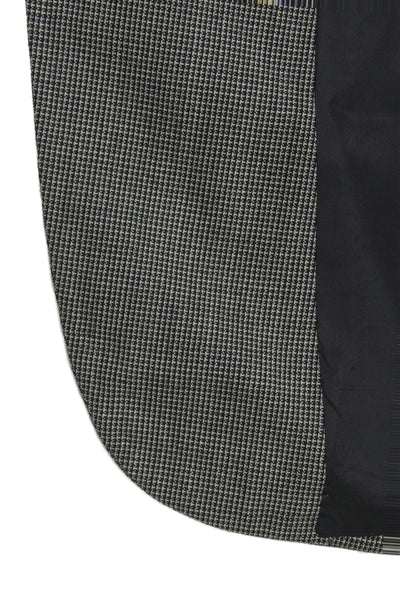 Nordstrom Mens Gray Wool Check Blazer Button Closure Classic Size L
