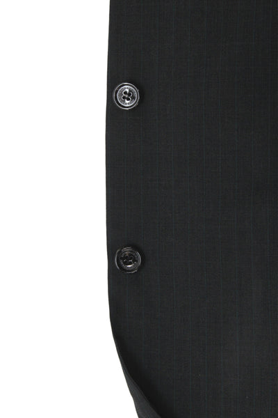 Burberry Mens 2 Piece Gray Virgin Wool Striped Suit Jacket Size L