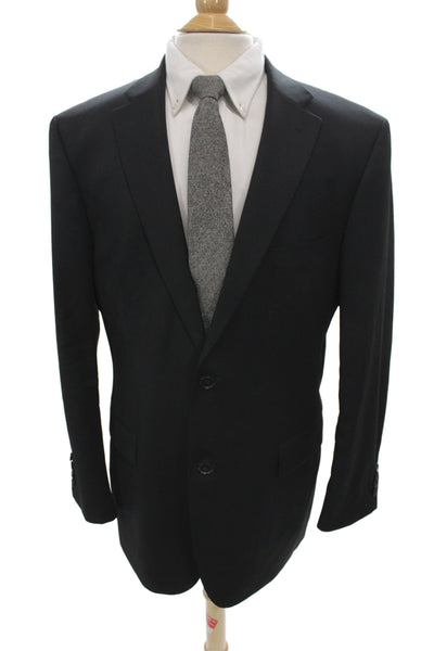 Reda Mens 2 Piece Black 100% Virgin Wool Classic Suit Jacket Size L