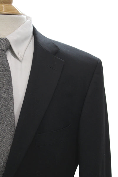 Reda Mens 2 Piece Black 100% Virgin Wool Classic Suit Jacket Size L