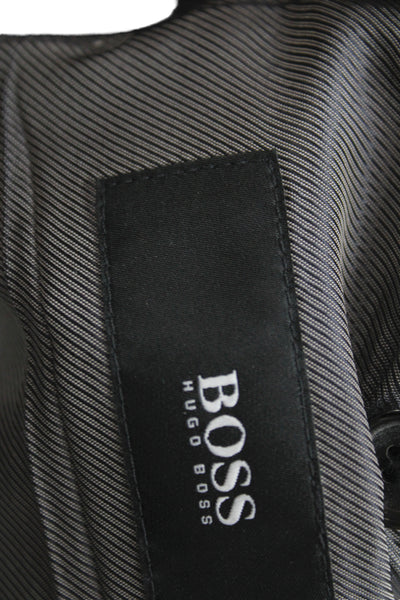 Reda Mens 2 Piece Black 100% Virgin Wool Classic Suit Jacket Size L
