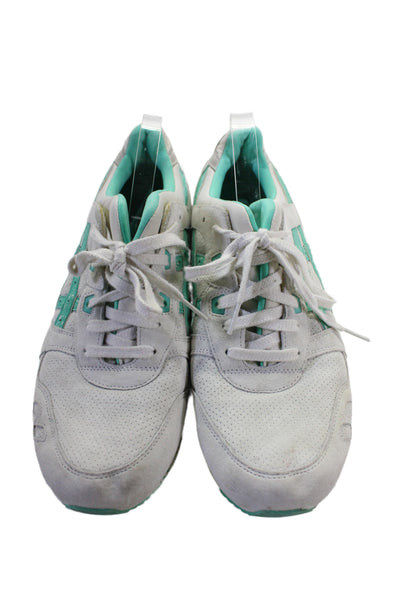 Asics Gel Lyte 3 Leather Colorblock Lace Up Running Sneakers Green White Size 12