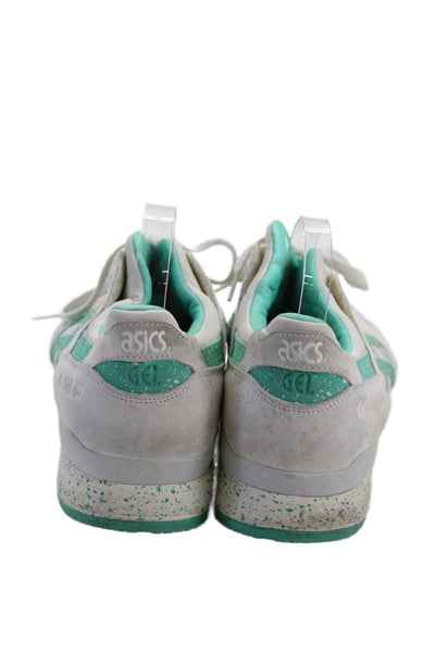 Asics Gel Lyte 3 Leather Colorblock Lace Up Running Sneakers Green White Size 12