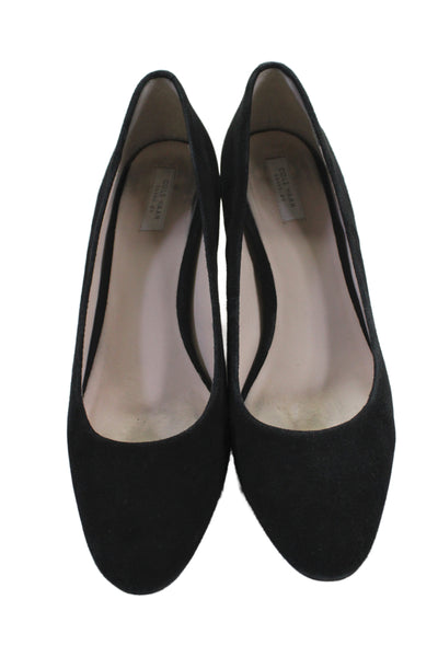 Cole Haan Grand.OS Womens Suede Slide On Pumps Black Size 7.5 B