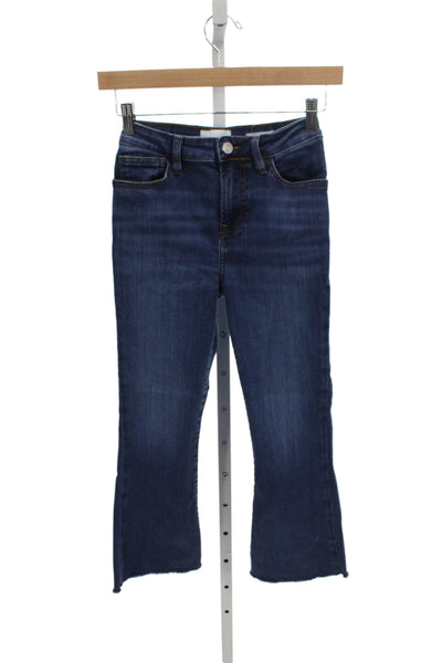 Frame Womens Cropped Blue Cotton Jeans Size 24