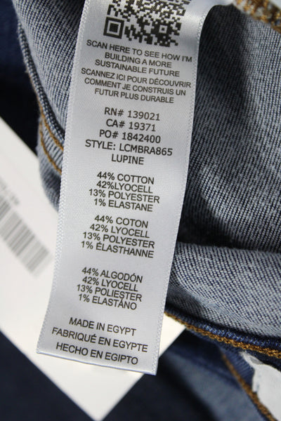 Frame Womens Cropped Blue Cotton Jeans Size 24