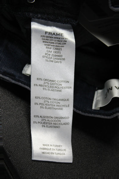 Frame Women Blue Skinny Jeans Cotton Mid Rise Size 25