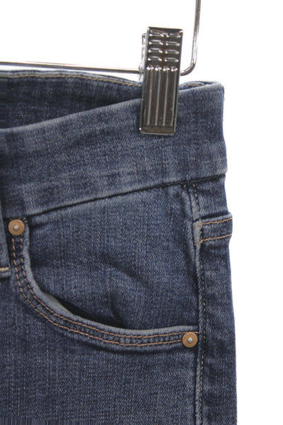 Mother Womens Ankle Jeans Blue Mid Rise Cotton Size 24
