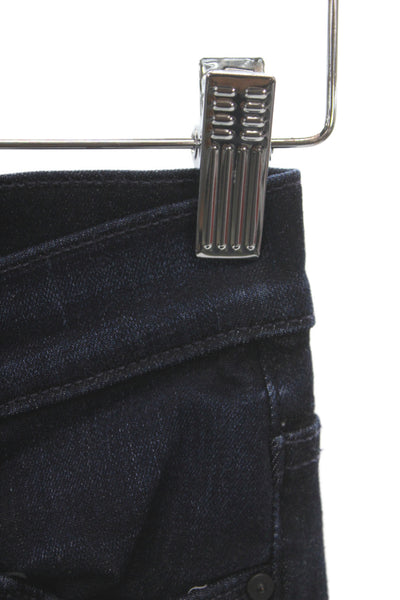 Mother Womens Skinny Jeans Blue Viscose Mid Rise Button Fly Size 24