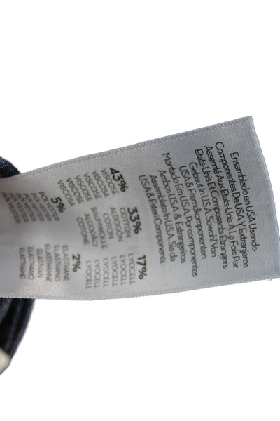 Mother Womens Skinny Jeans Blue Viscose Mid Rise Button Fly Size 24