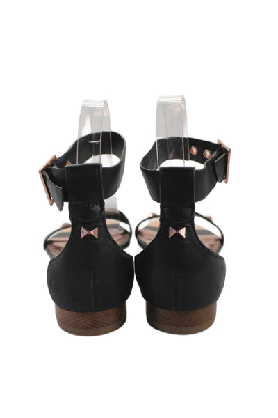 Z Supply Womens Black Cotton Sandals Size XS