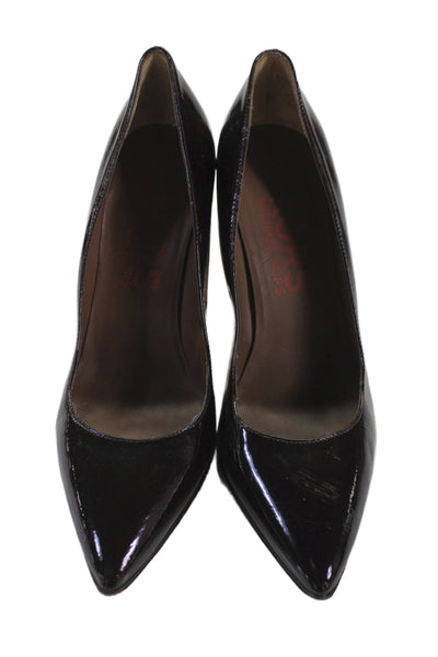 KORS Michael Kors Womens Leather Block Heels Brown Size 7