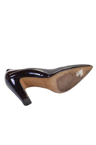 KORS Michael Kors Womens Leather Block Heels Brown Size 7