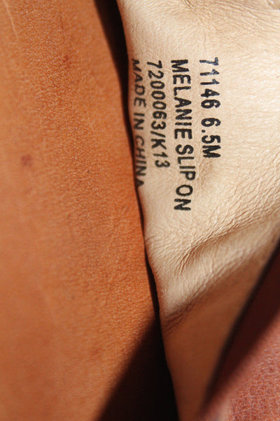 Frye Womens Leather Slip On Flats Brown Size 9