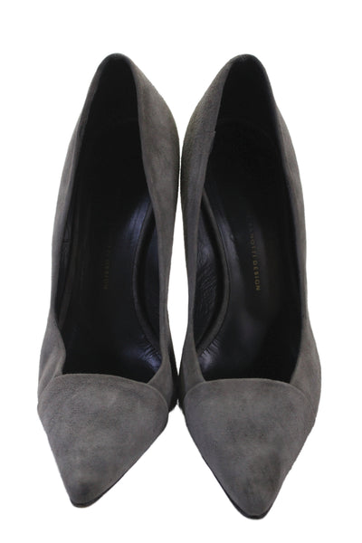Giuseppe Zanotti Design Womens Pointed Toe Stiletto Heels Gray Size EUR 37.5