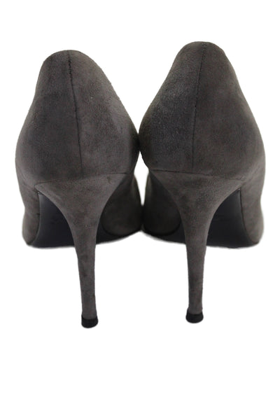 Giuseppe Zanotti Design Womens Pointed Toe Stiletto Heels Gray Size EUR 37.5