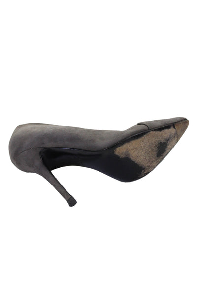 Giuseppe Zanotti Design Womens Pointed Toe Stiletto Heels Gray Size EUR 37.5