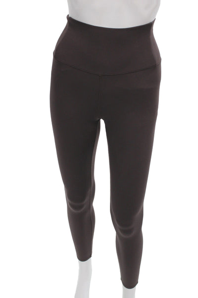Vuori Women Ankle Leggings Brown Athleisure Stretch Size S