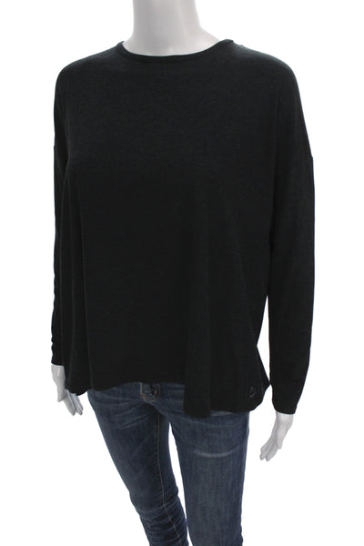 Beyond Yoga Womens Pullover Casual Black Long Sleeve Crew Neck Top Size S
