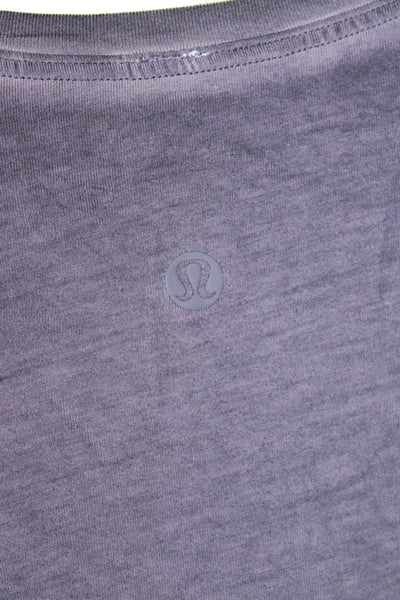 Lululemon Unisex Adults Purple Basic Long Sleeve T-Shirt Size 10