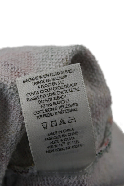 Alice + Olivia Unisex Adults Multicolor Paisley Pullover Sweatshirt Size L