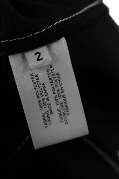 Proenza Schouler White Label Women Black Square-Neck Tank Dress Size 2