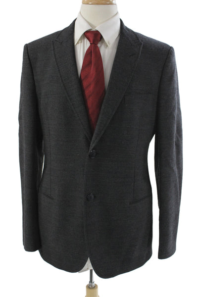 Giorgio Armani Mens Gray Wool Blazer Button Size 54
