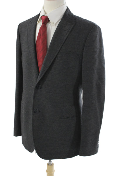 Giorgio Armani Mens Gray Wool Blazer Button Size 54