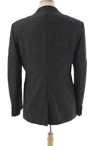 Giorgio Armani Mens Gray Wool Blazer Button Size 54
