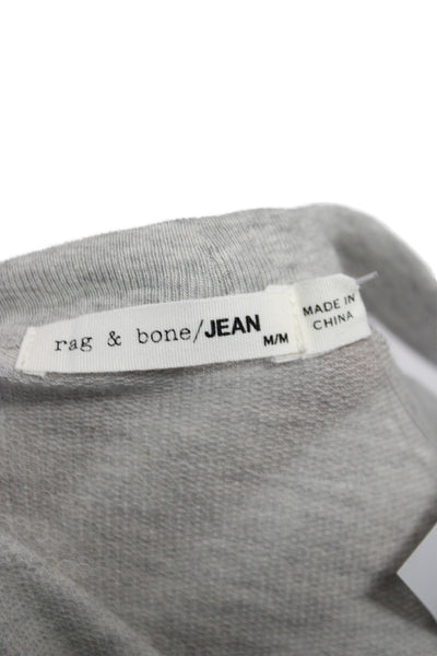 Rag & Bone Jean Womens Gray One Shoulder Long Sleeve Pajama Top Size M