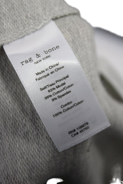 Rag & Bone Jean Womens Gray One Shoulder Long Sleeve Pajama Top Size M