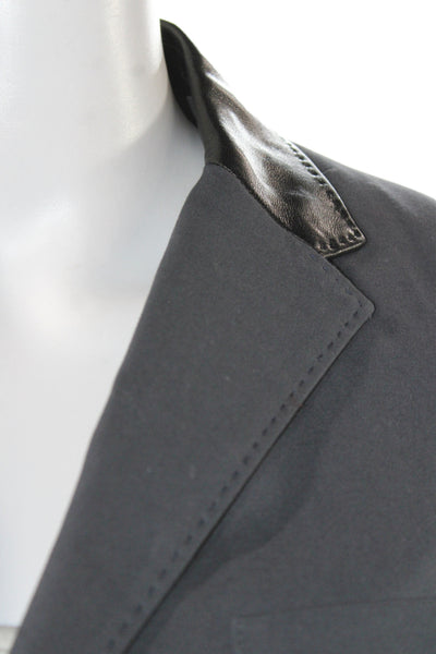 Rag & Bone Womens Overcoat Gray Button Long Sleeve Cotton Size 6