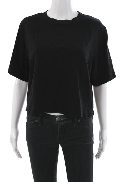 Cotton Citizen Unisex Basic Short Sleeve Crew Neck Black T-Shirt Size M