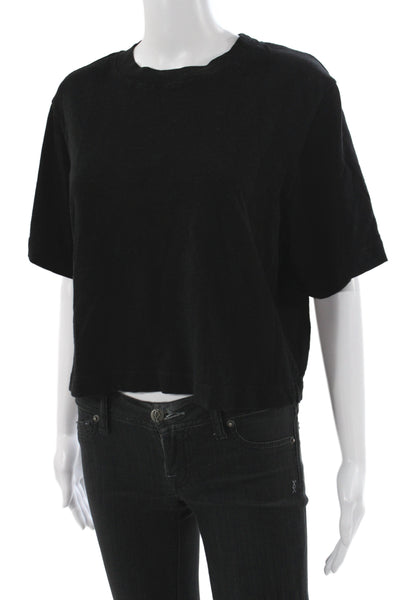 Cotton Citizen Unisex Basic Short Sleeve Crew Neck Black T-Shirt Size M