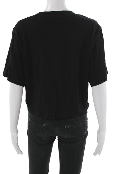 Cotton Citizen Unisex Basic Short Sleeve Crew Neck Black T-Shirt Size M