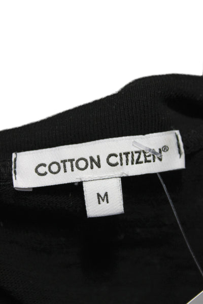 Cotton Citizen Unisex Basic Short Sleeve Crew Neck Black T-Shirt Size M