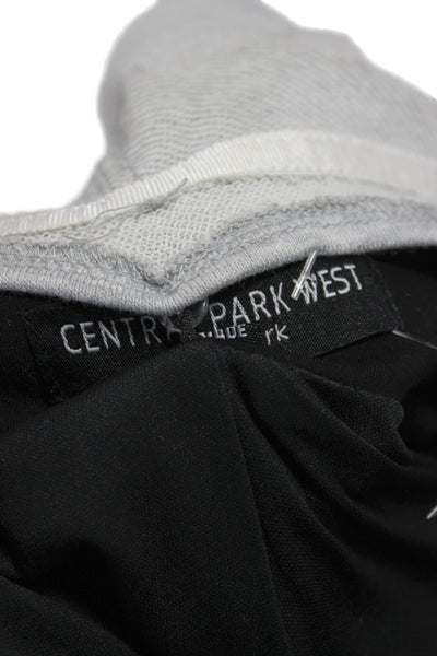 Central Park West Women Black Rayon Basic Jacket Long Sleeve Button Size M