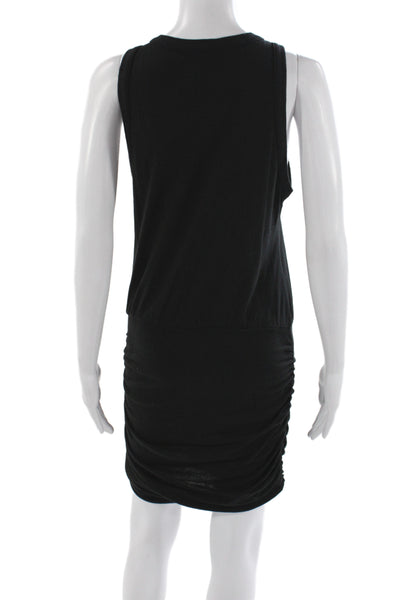 Philanthropy Women Tank Dress Black Rayon Above Knee Sleeveless Size M