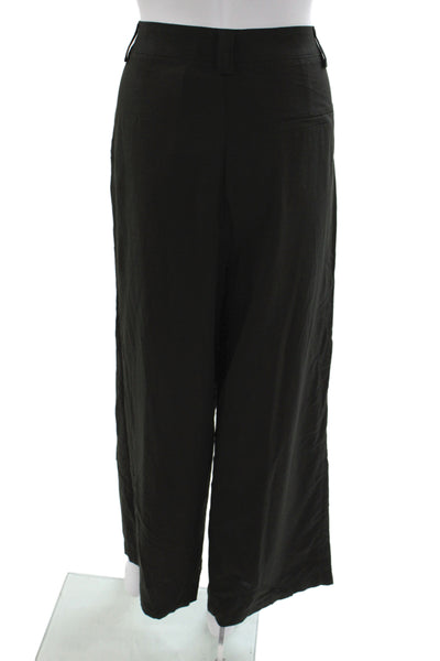 Lioness Womens Dress Pants Black Linen Minimalist Size S