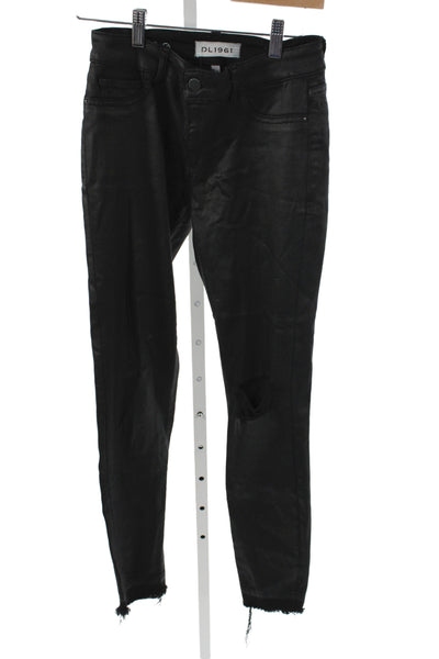 DL1961 Womens Black Ankle High Rise Jeans Cotton Blend Size 26