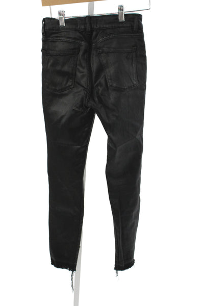 DL1961 Womens Black Ankle High Rise Jeans Cotton Blend Size 26
