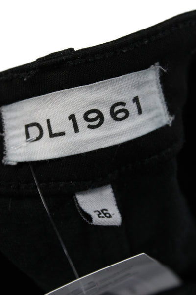 DL1961 Womens Black Ankle High Rise Jeans Cotton Blend Size 26