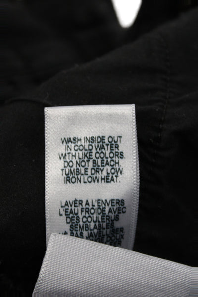 Frame Womens Cropped High Rise Black Cotton Jeans Button Closure Size 26