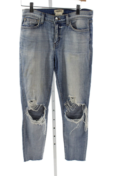 L'Agence Womens Skinny High Rise Blue Cotton Jeans Size 26
