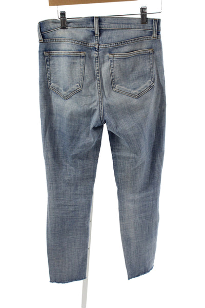 L'Agence Womens Skinny High Rise Blue Cotton Jeans Size 26