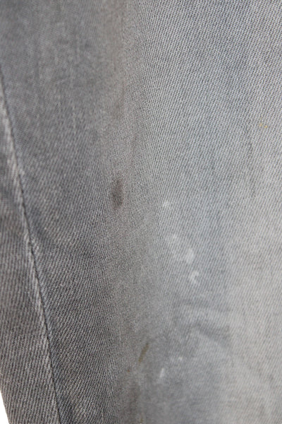 DL1961 Womens Straight Gray High Rise Jeans Cotton Button Size 25