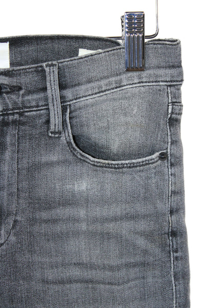 Frame Womens Ankle Jeans Gray Cotton High Rise Casual Size 26