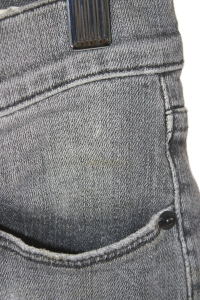 Frame Womens Ankle Jeans Gray Cotton High Rise Casual Size 26